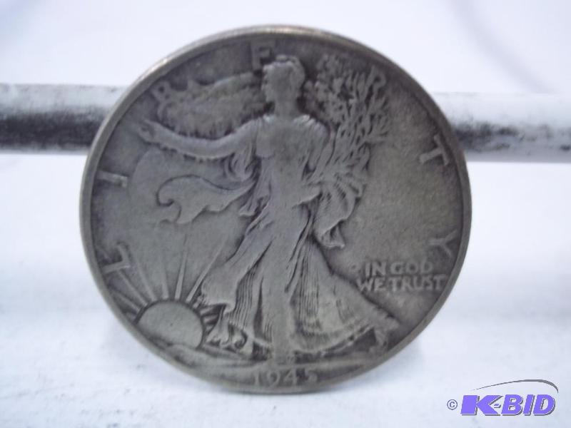 1945 Walking Liberty Half Dollar...
