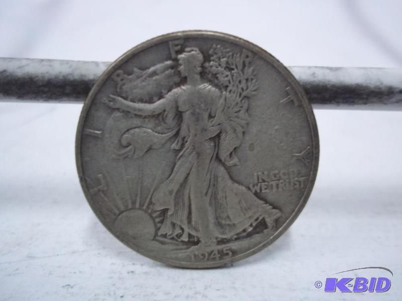 1945 Walking Liberty Half Dollar...