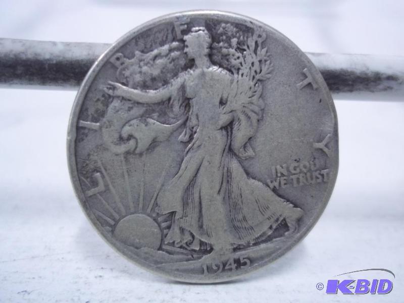 1945 Walking Liberty Half Dollar...