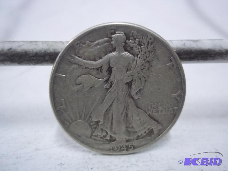 1945 Walking Liberty Half Dollar...