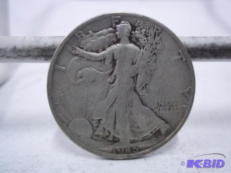 1945 Walking Liberty Half Dollar...