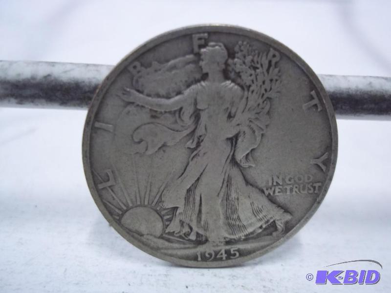 1945 Walking Liberty Half Dollar...