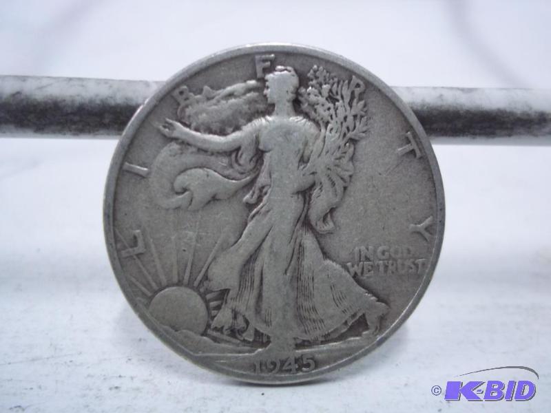 1945 Walking Liberty Half Dollar...