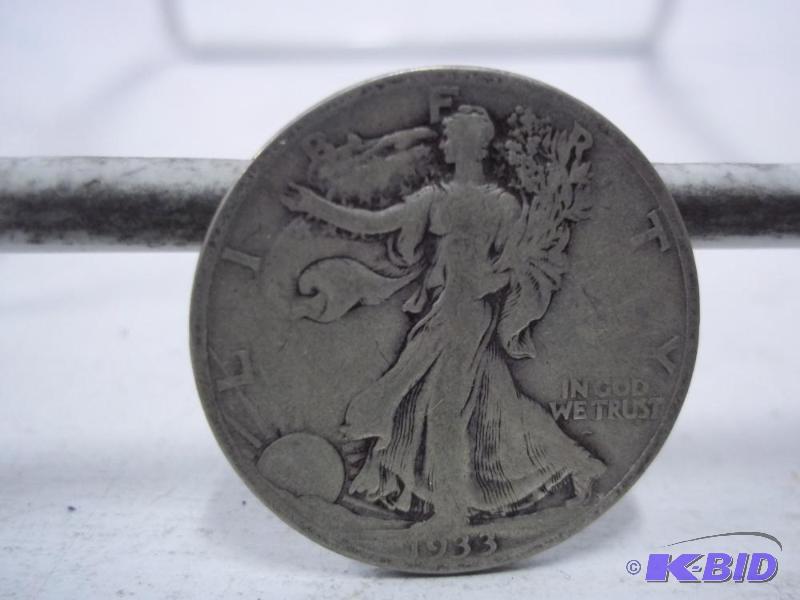 1933 Walking Liberty Half Dollar...