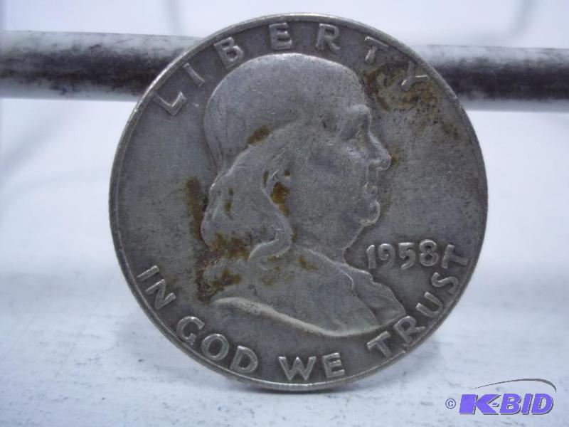 1958 Ben Franklin Half Dollar...
