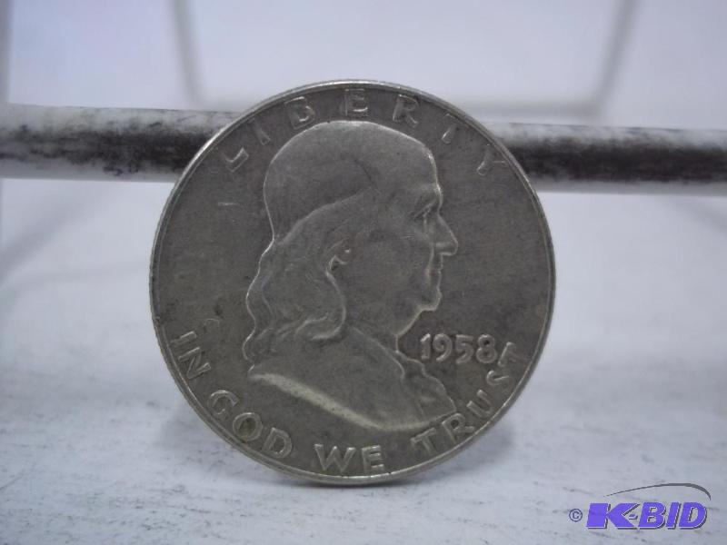 1958 Ben Franklin Half Dollar...