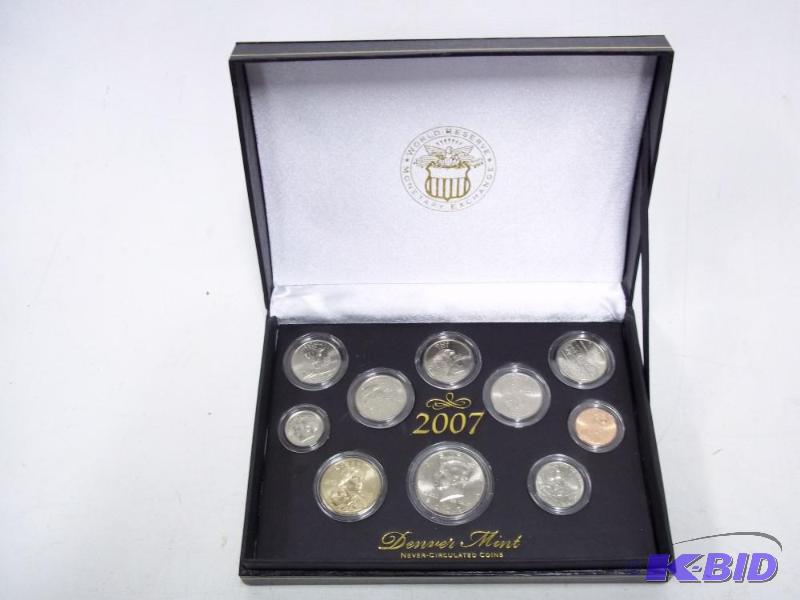 2007 Denver Mint Never Circulated Coins...