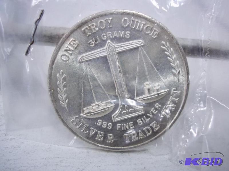 One Silver Ounce 999 Fine Silver...