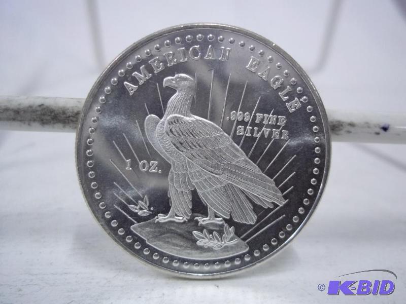 One Silver Ounce 999 Fine Silver...