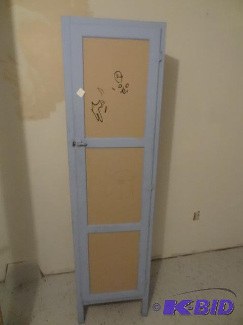 Vintage wood cabinet. 18 x 12 x 68...