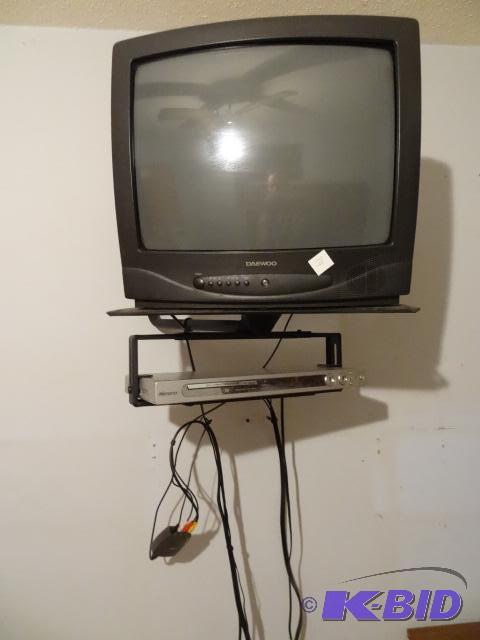 Daewoo 19&quot color TV. Memorex DVD player....