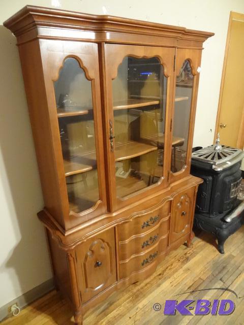 Vintage China hutch. 1 piece. Sequin Cherry C...