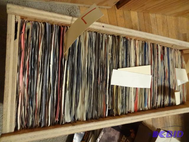 Box full of records. 45s. At least 100 recor...