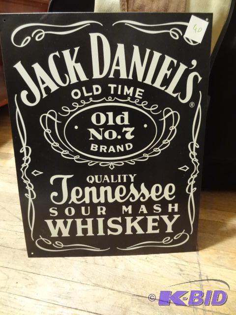 Jack Daniels tin sign. 13 x 16...