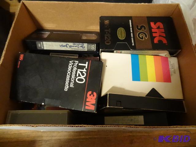 Box of VHS tapes. Mostly home recorded...
