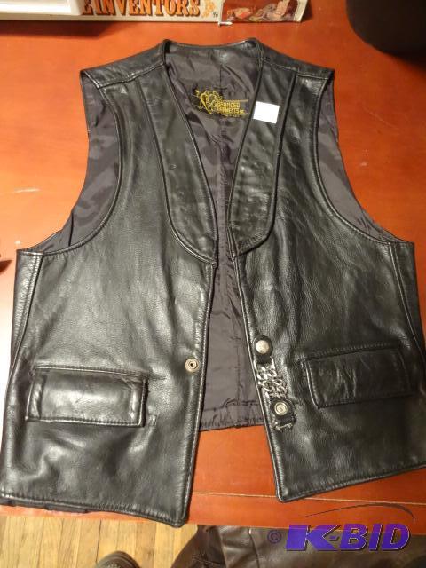 Branded garments size 40 leather vest....