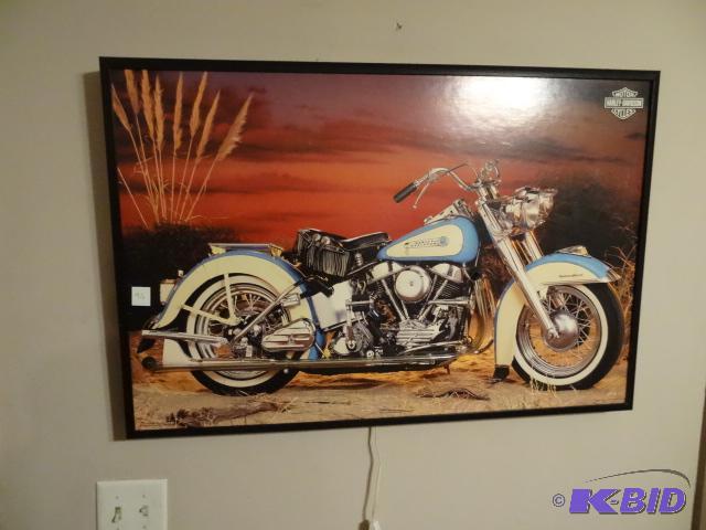 Harley Davidson lighted picture. Does not see...