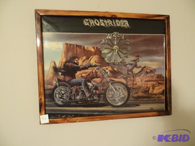 Ghost rider wall clock...
