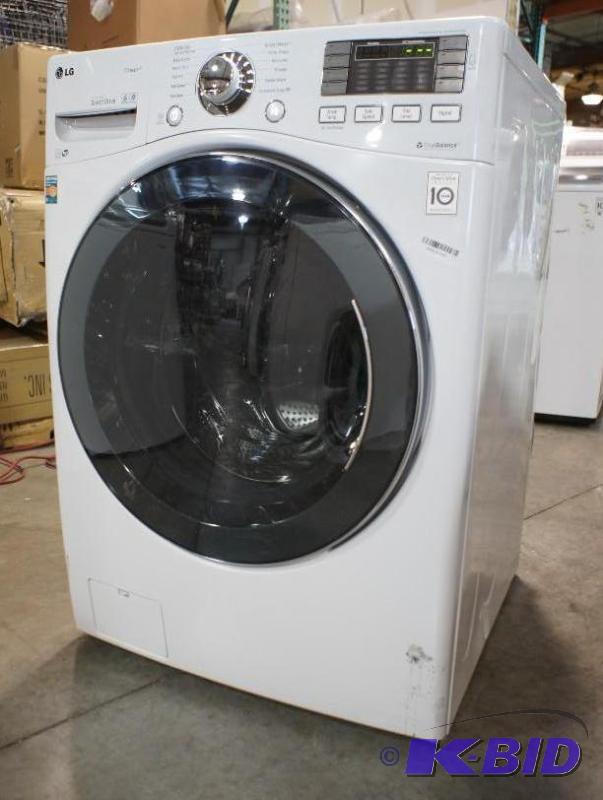 lot 12 image: New LG Washer - Model # (WM3570HWA) - MSRP $7...