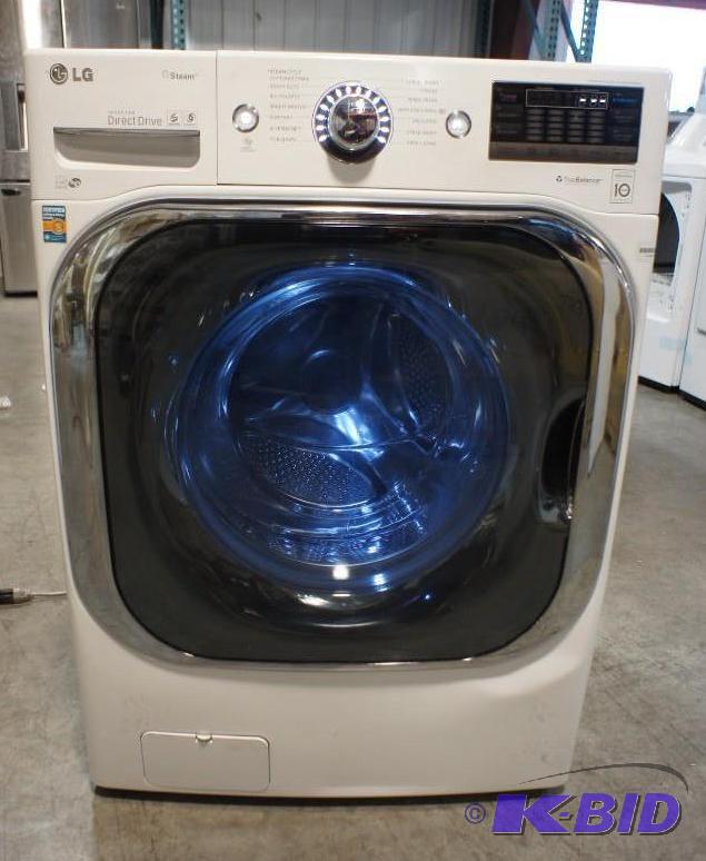 lot 14 image: LG Washer - Model # (WM8000HWA) - MSRP $1,349...