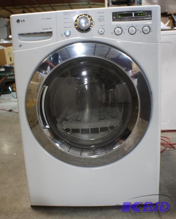 lot 16 image: New LG Dryer - Model # (DLGX3251W) - MSRP $89...