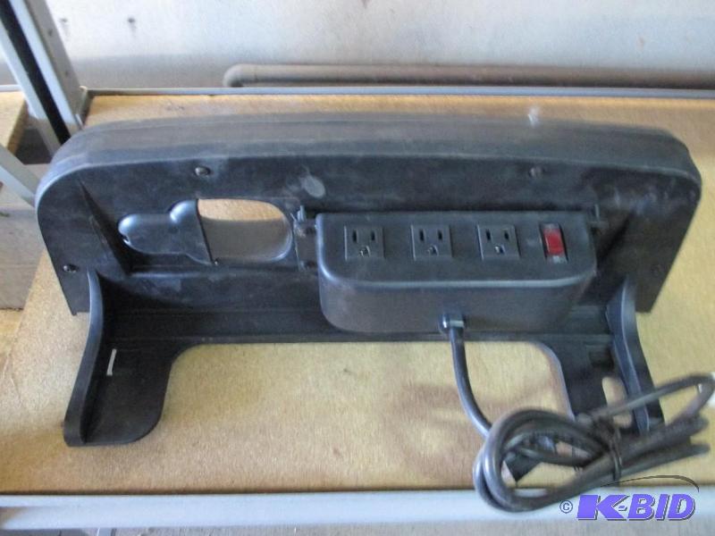 tool shelf with electrical plug ins...