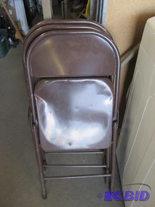 3 folding chairs...
