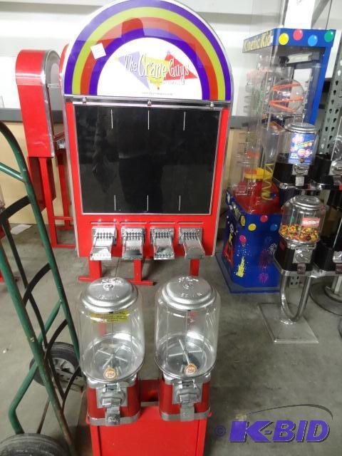 lot 11 image: All star 4 sticker and 2 bulk machine. No key...
