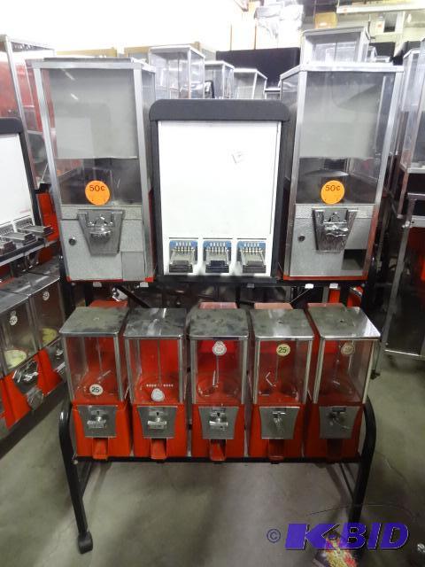 lot 16 image: Bulk rack. 3 sticker and 7 bulk. No keys...