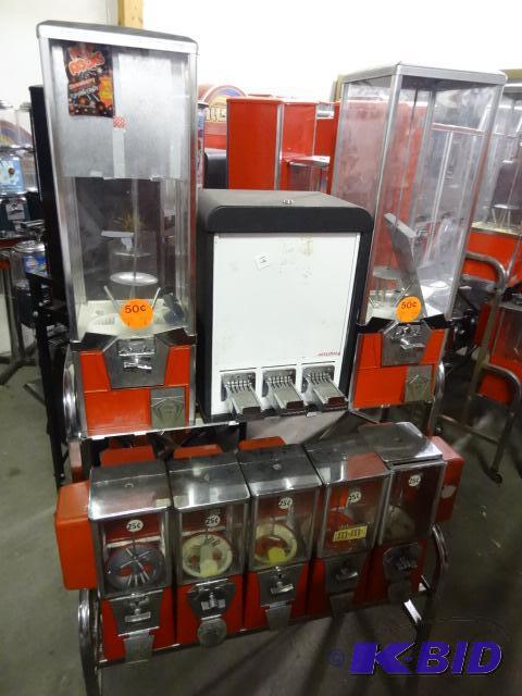 lot 19 image: Bulk rack. 3 sticker and 7 bulk. No keys...