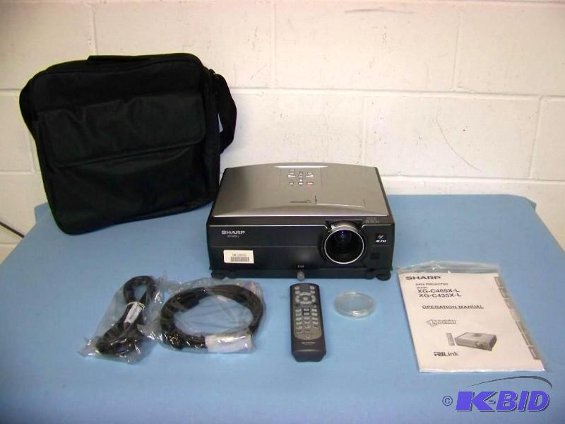 lot 12 image: Sharp, XG-C435X-L, LCD Projector with Remote Control and Travel Bag