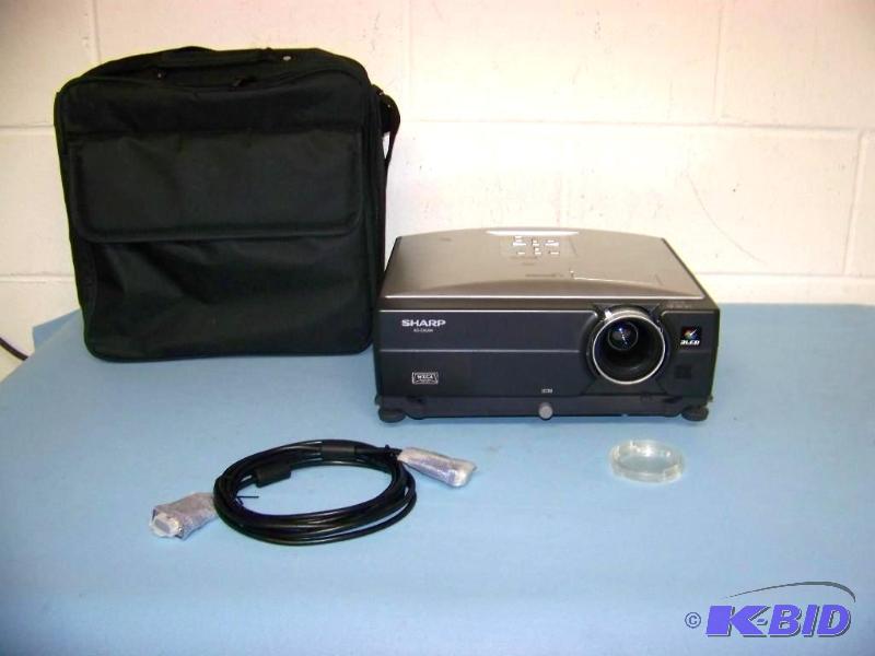 lot 13 image: Sharp, XG-C455W, LCD Projector with Travel Bag