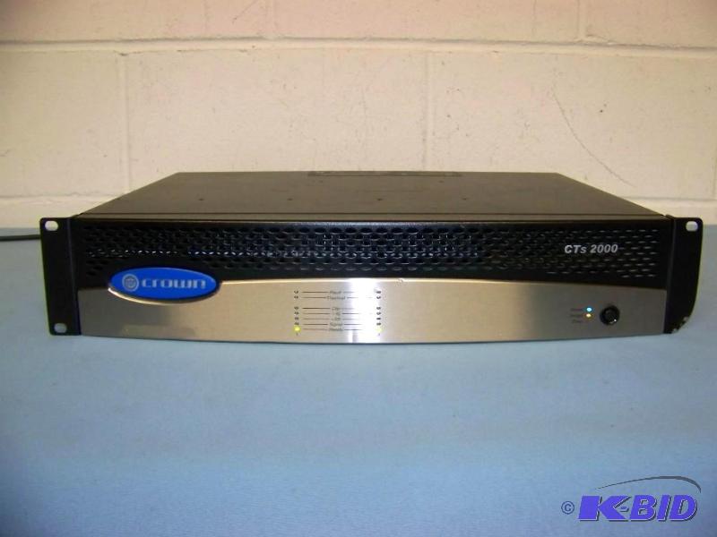 lot 29 image: Crown Audio, 2-Channel, Power Amplifier  Amp
