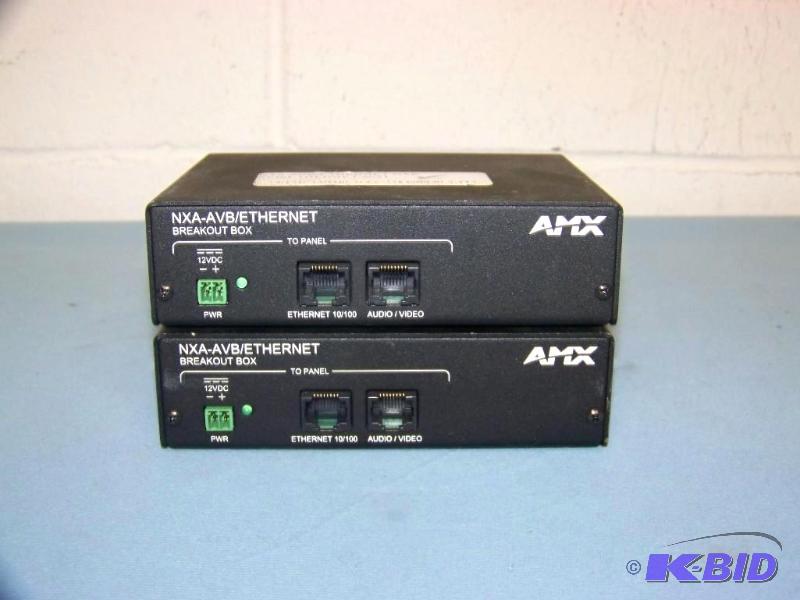lot 45 image: (2) AMX, NXA-AVB  Ethernet Breakout Boxes