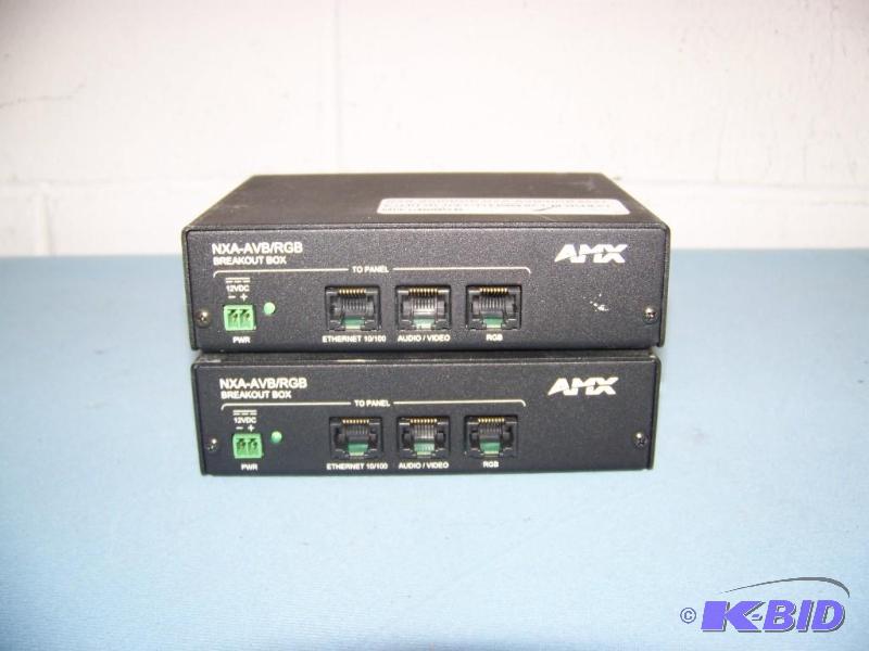 lot 46 image: (2) AMX, NXA-AVB  RGB Breakout Boxes