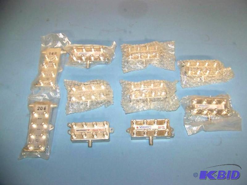 lot 48 image: (8) Viewsonics, 8-Way Splitters and (2) Blonder Tongue, Splitters
