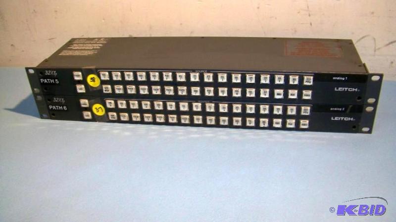 lot 62 image: (2) Leitch, 32-Channel Professional AudioVideo Remote Control Panel