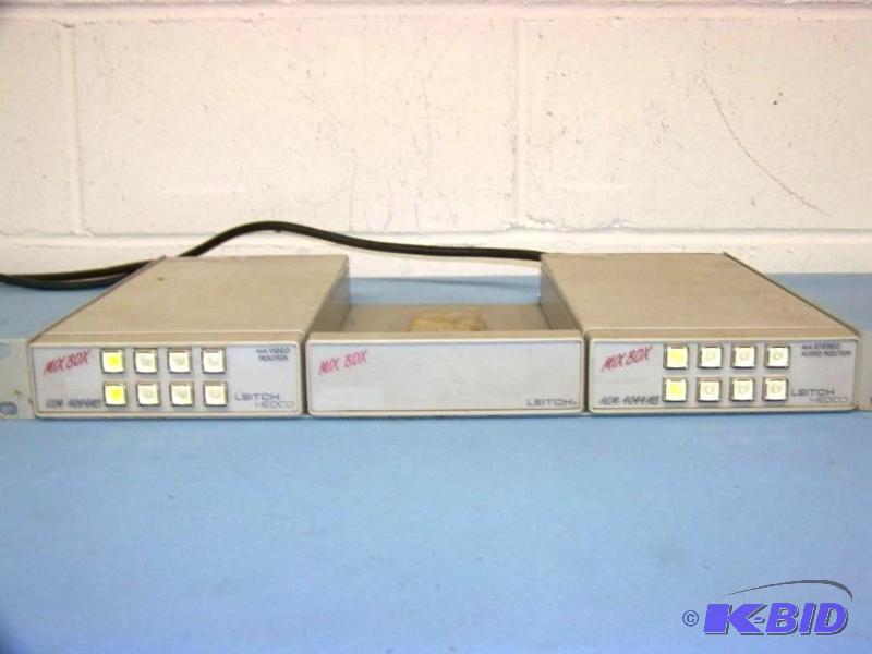 lot 72 image: (1) Leitch, 4x4 Video Router and (1) Leitch, 4x4 Stereo Audio Router