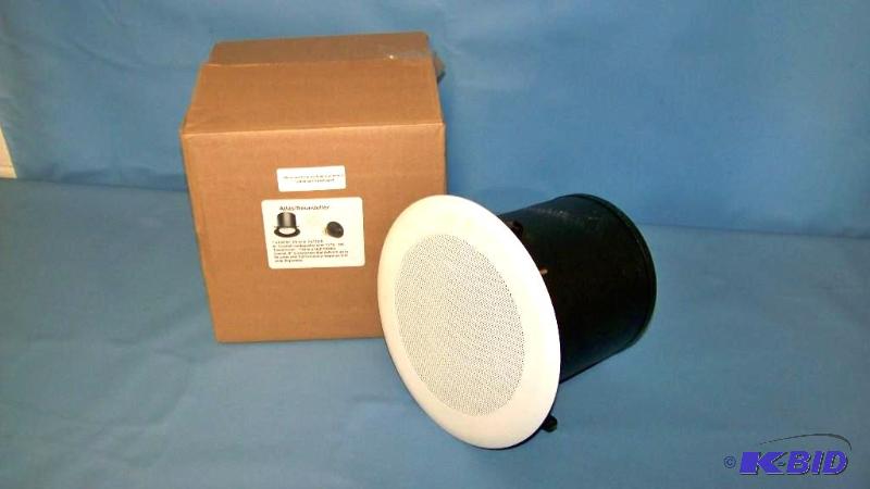 lot 95 image: Atlas Soundolier, In Ceiling Audio Speaker with Back Box and Transformer