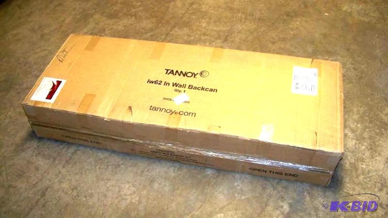 lot 99 image: (2) Tannoy, In-Wall Audio Back Cans for Speakers - BRAND NEW