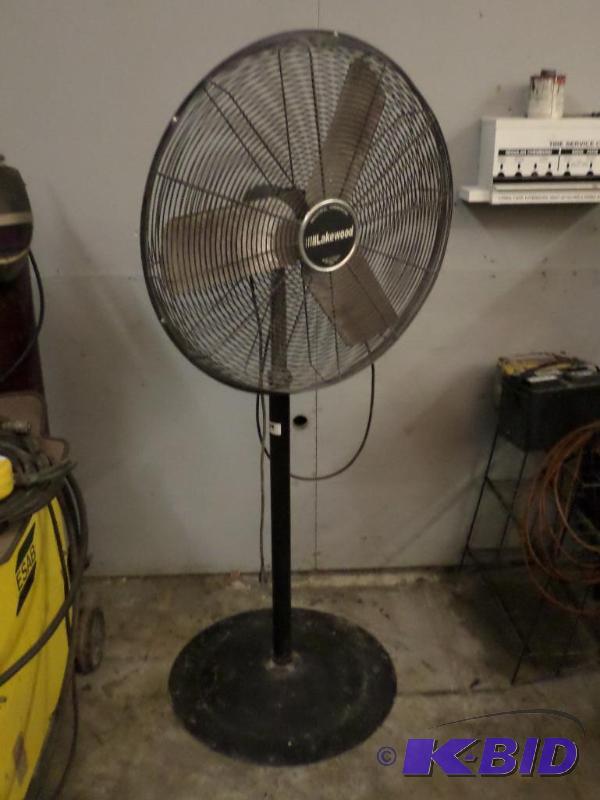 lot 109 image: Lakewood Commercial 3-Speed Floor Fan...