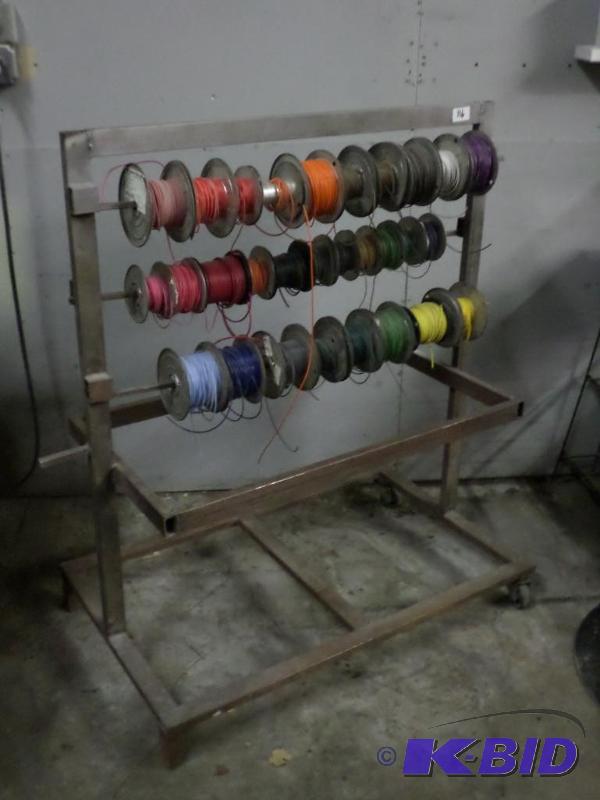 lot 116 image: 24&quotx48&quotx60" Rolling Spool Stan...