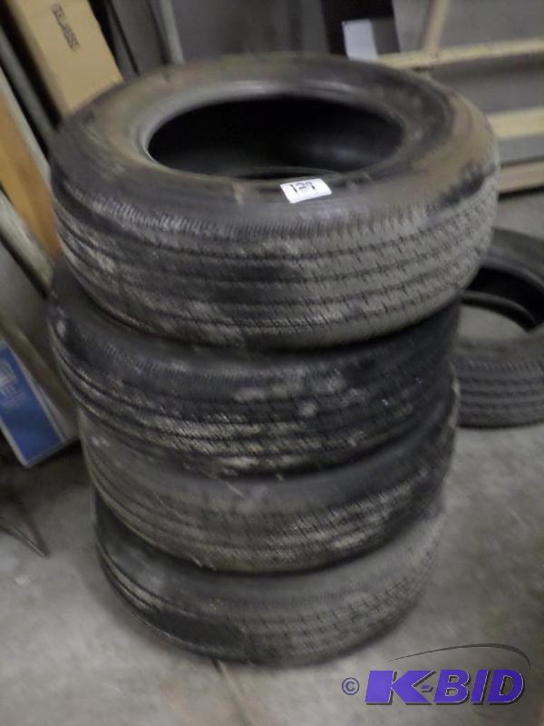 lot 129 image: (4) P2257016 Tires, Michelin Symmetry...