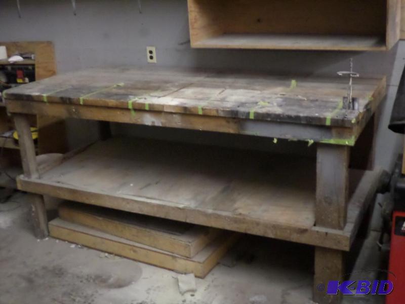 lot 151 image: 36&quotx8ft Two-Level Work Bench...