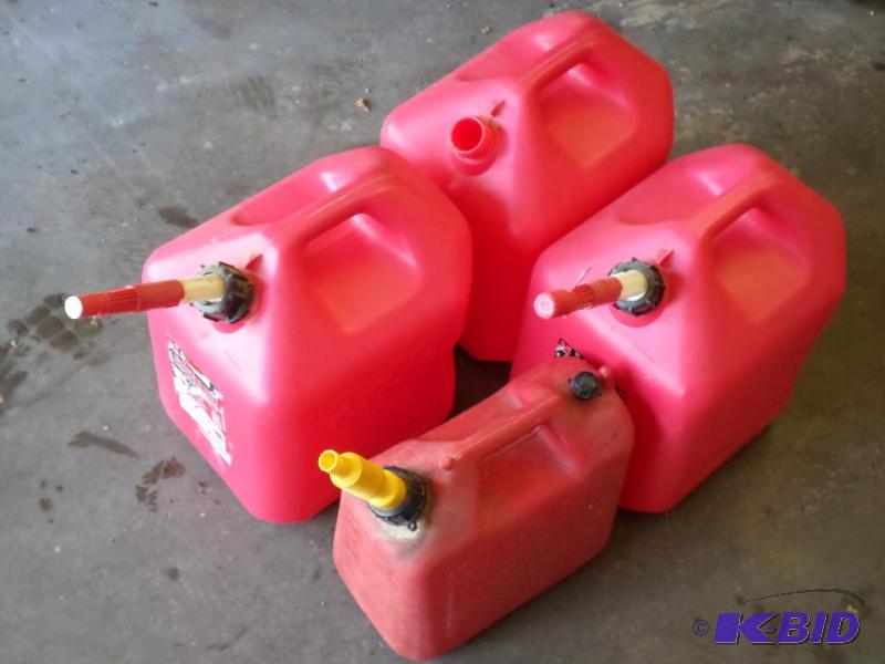 lot 152 image: Lot Of (4) Gas Cans...