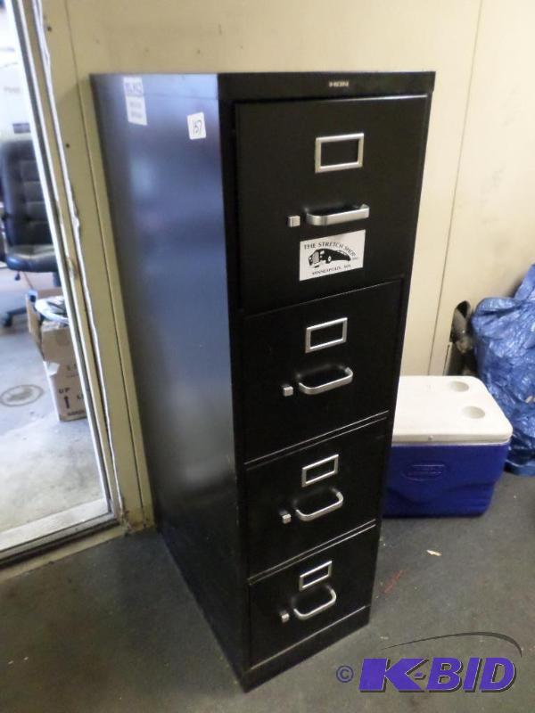 lot 157 image: 4-Drawer Steel File Cabinet...