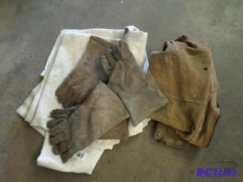 lot 163 image: Lot Of Welding Gloves, Welding Vest, Welding...