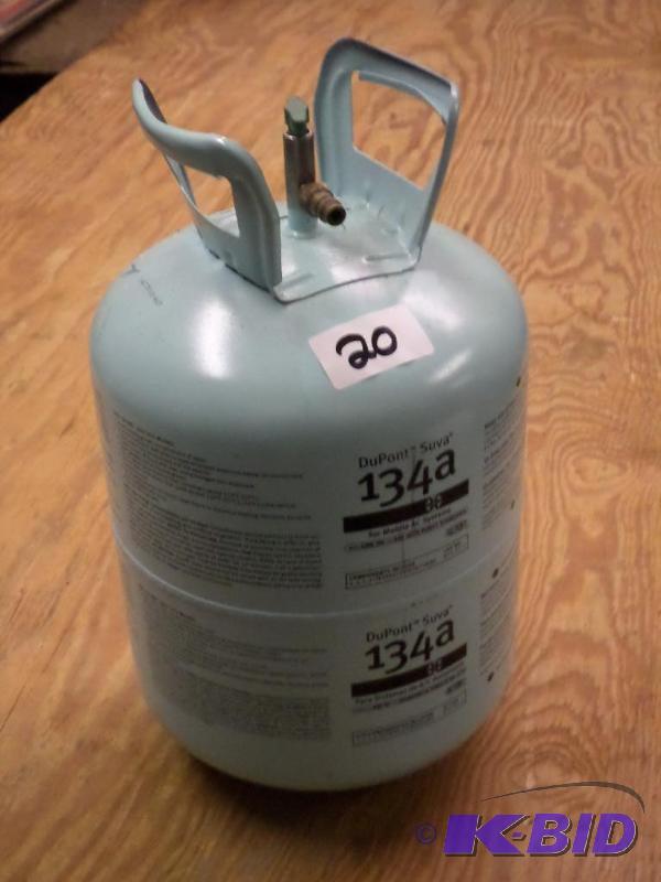lot 20 image: (1) Full 30# Tank Of 134a Refrigerant...