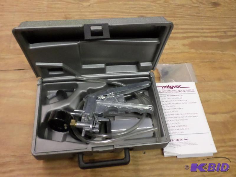 lot 29 image: Mityvac Silverline Vacuum Pump Set...