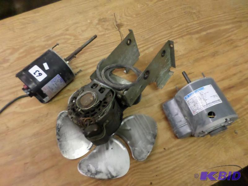lot 63 image: Lot Of (3) 13HP 115Volt Electric Motors...